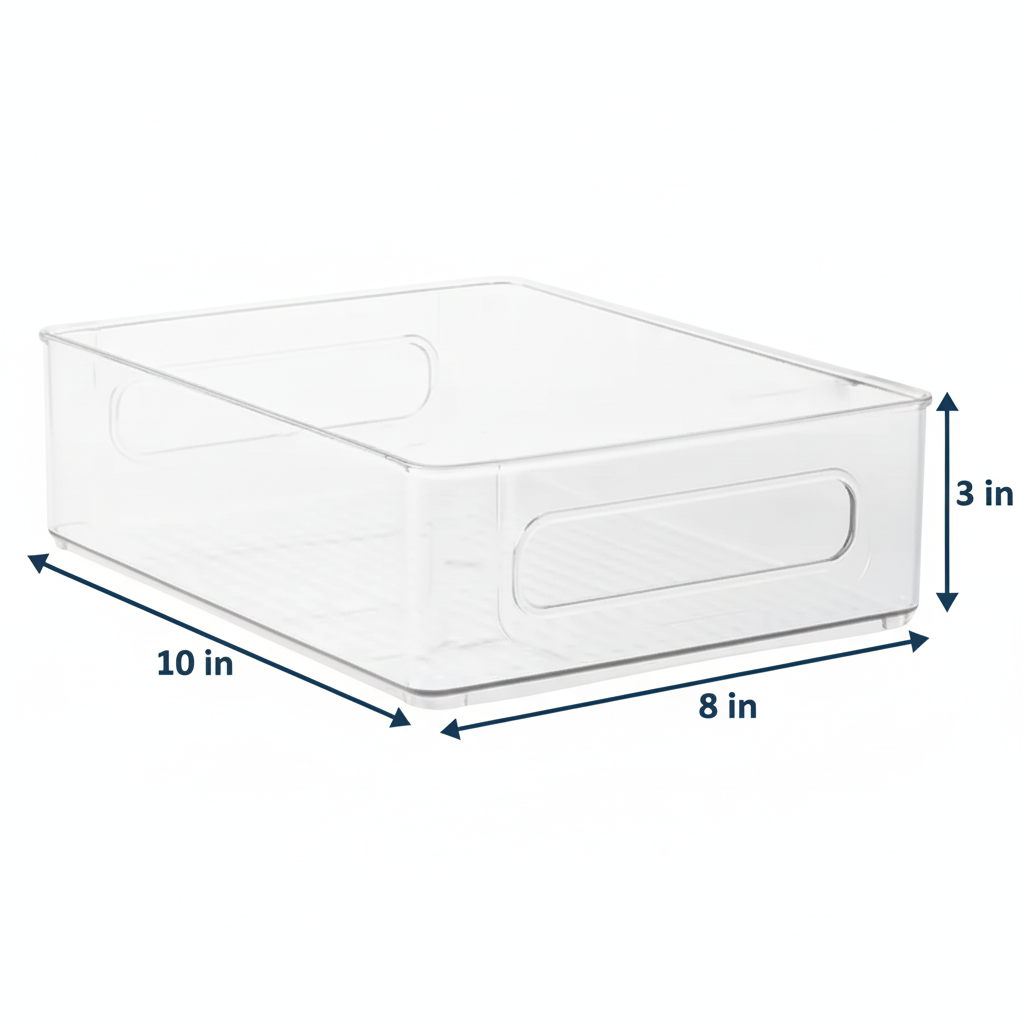 Clear Fridge and Pantry Storage Bins