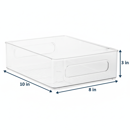 Clear Fridge and Pantry Storage Bins