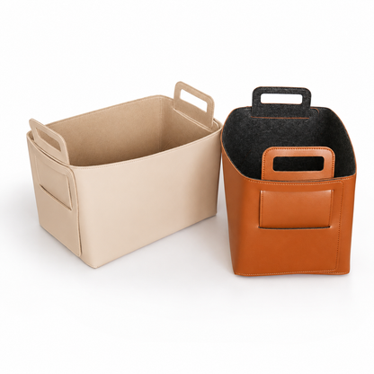 Felt-lined Storage Basket