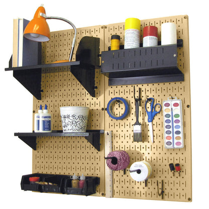Craft &amp; Hobby Pegboard Organizer Kit - Pegboard With Accessories