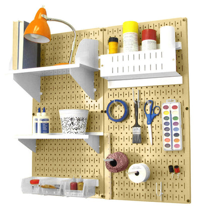 Craft &amp; Hobby Pegboard Organizer Kit - Pegboard With Accessories