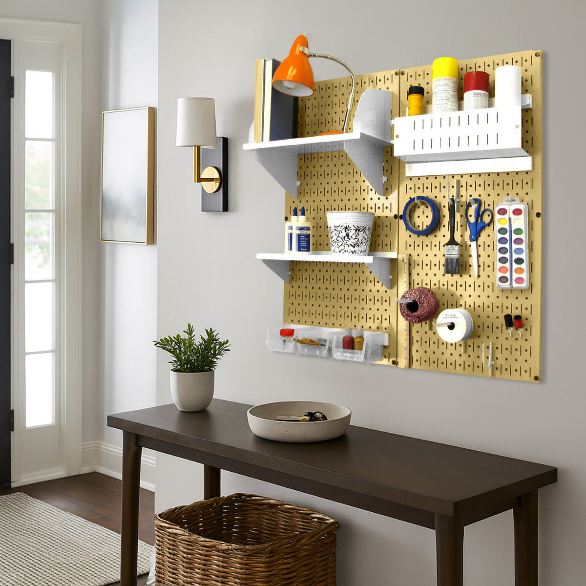 Craft &amp; Hobby Pegboard Organizer Kit - Pegboard With Accessories