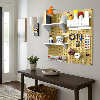 Craft &amp; Hobby Pegboard Organizer Kit - Pegboard With Accessories