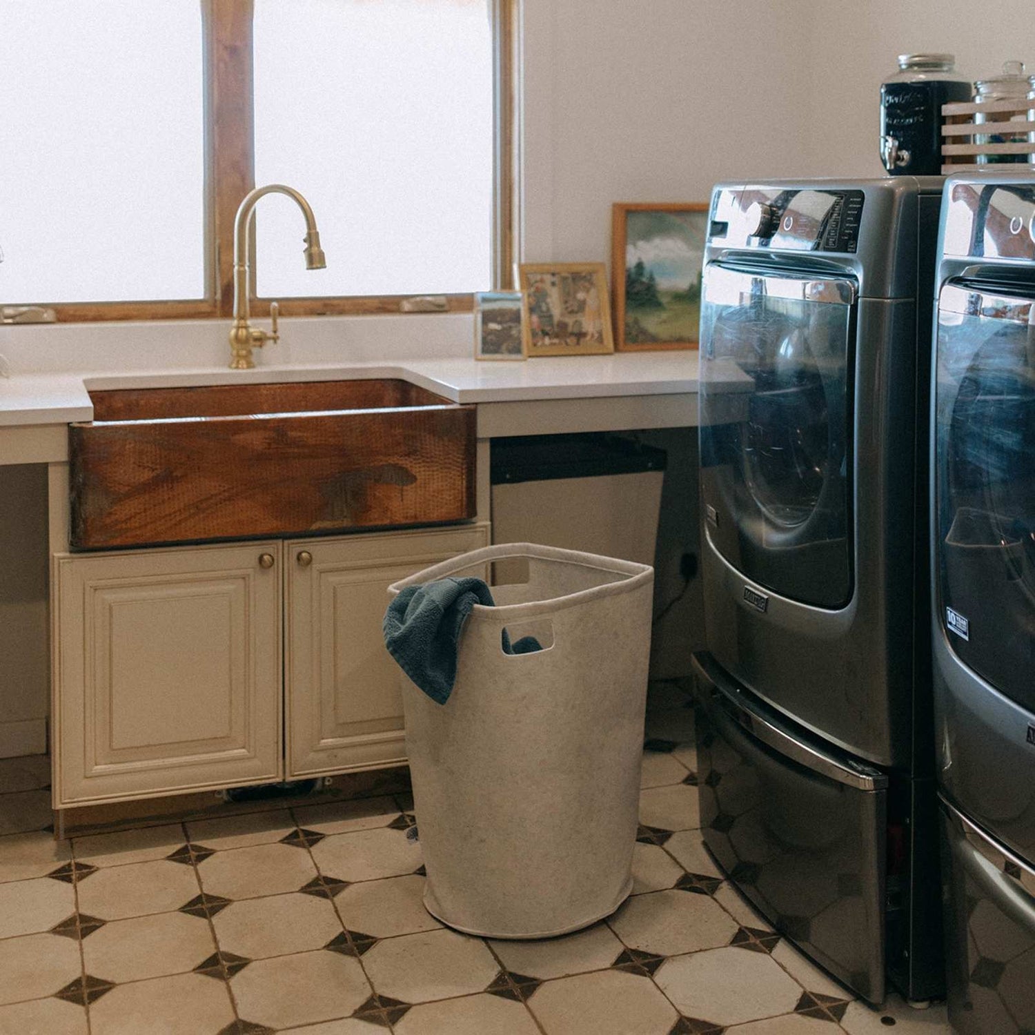 Felt Laundry Hamper