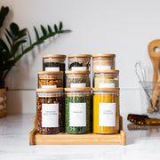 Natural Bamboo Spice Jars - Savvy & Sorted