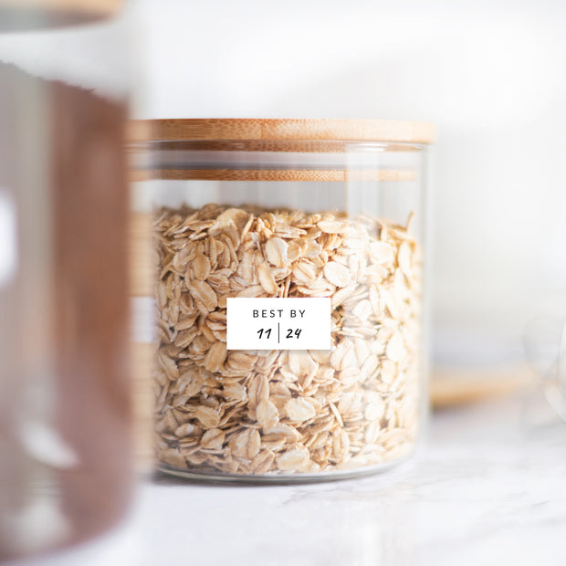 White Expiration - 160 Labels - Savvy & Sorted